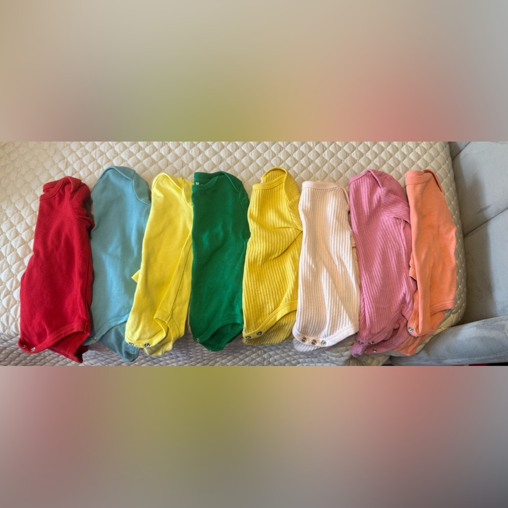 Bundle of 8 0-3 onesies